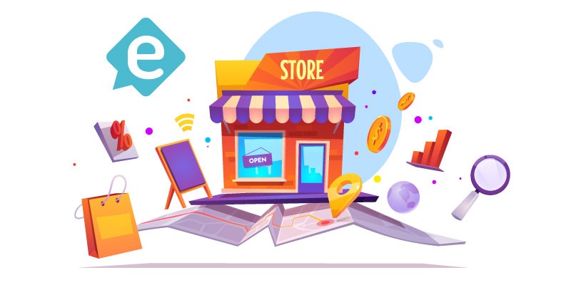 Animated image of a store